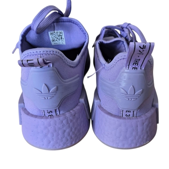 Adidas NMD Kids Purple Sneakers Size 7 - Picture 3 of 8